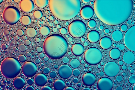 抽象蓝色气泡背景背景图片
