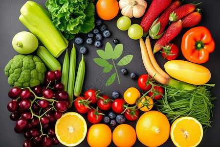 各种蔬菜和水果背景图片