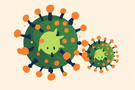细菌病毒图背景图片