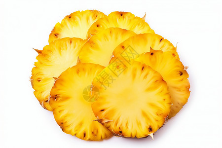 美味的菠萝片背景图片