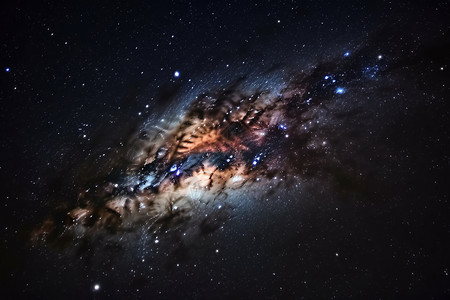 银河系恒星概念图图片