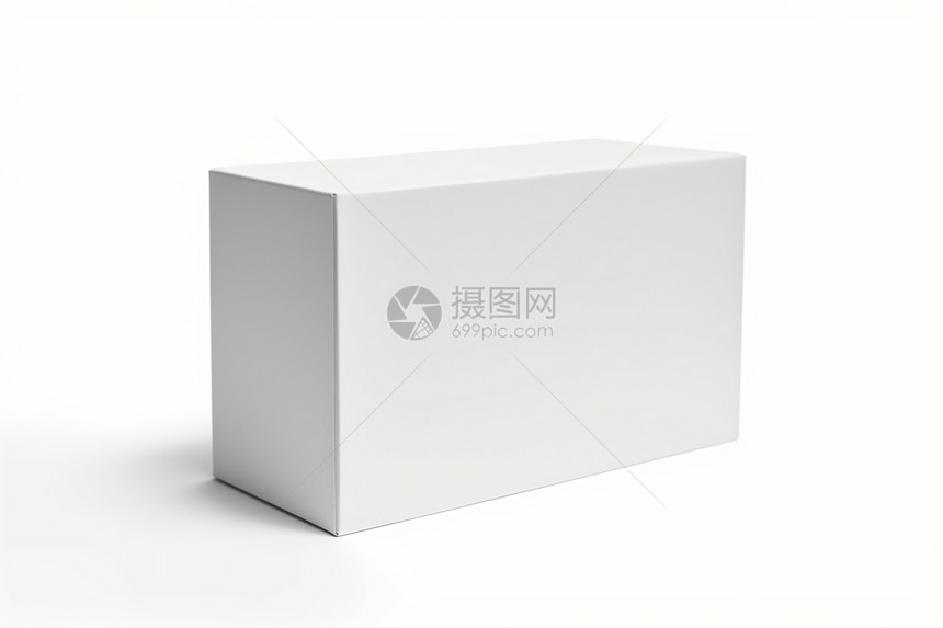 长方形的白色纸箱盒图片