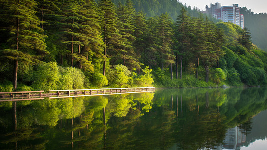 松山湖自然景色图片