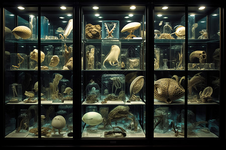 动物标本学科学标本展示柜设计图片