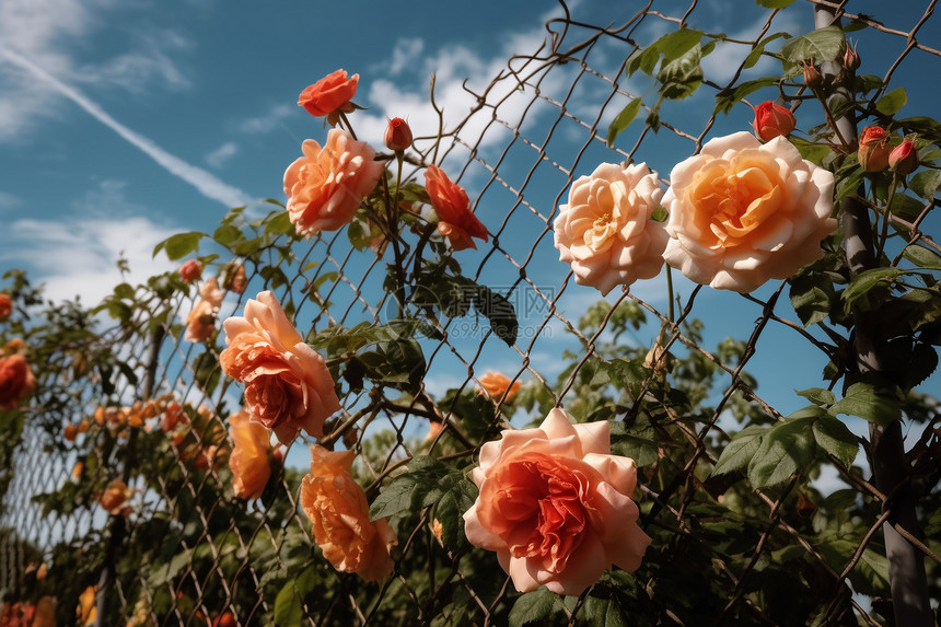 春天盛开的玫瑰花图片