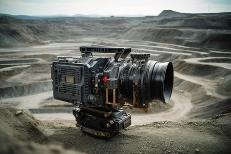 胶片摄影机自然矿场中的摄影机设计图片