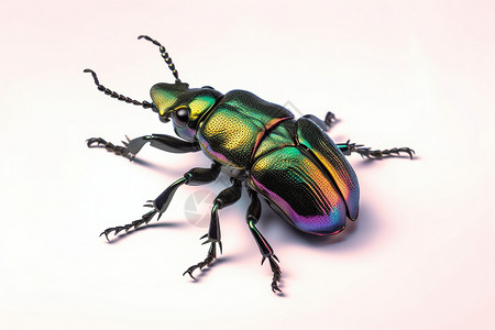 大自然中的雄鹿甲虫图片