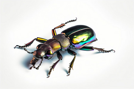 彩虹雄鹿甲虫图片