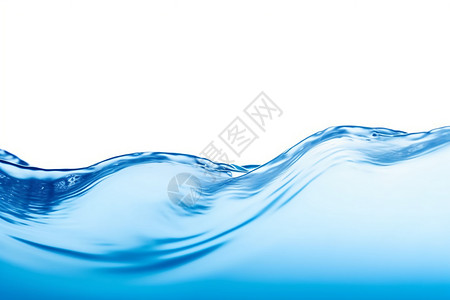 蓝色水浪的背景素材图片