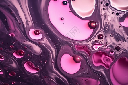 抽象丙烯酸效果紫色气泡图片