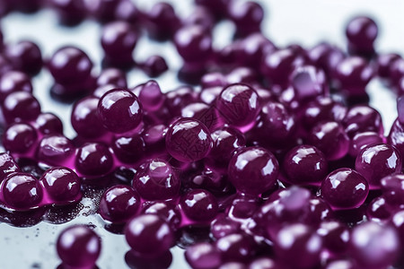 抽象紫色蜡食物水果粒高清图片
