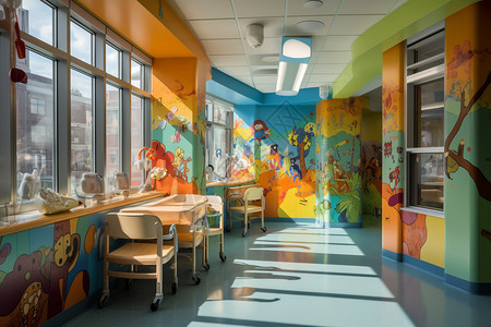 儿科急诊儿童医院的儿童病房设计图片