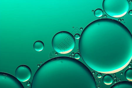油滴水绿色背景背景图片