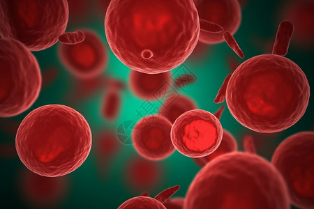 红细胞与细菌医学概念背景图片