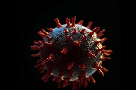 医学病毒细胞背景图片