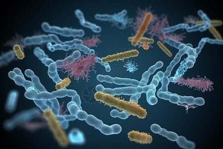 肠道微生物医疗疾病概念设计图片