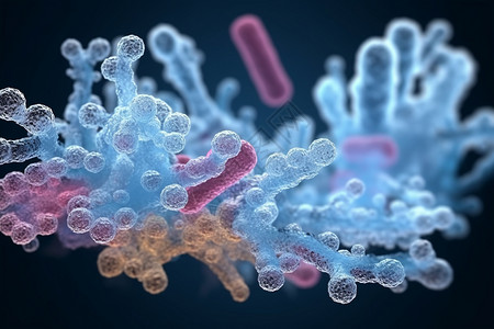 肠道微生物大肠细节医学概念设计图片