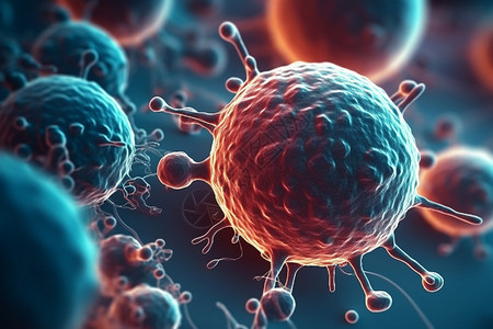 恶性淋巴瘤癌症恶性细胞设计图片