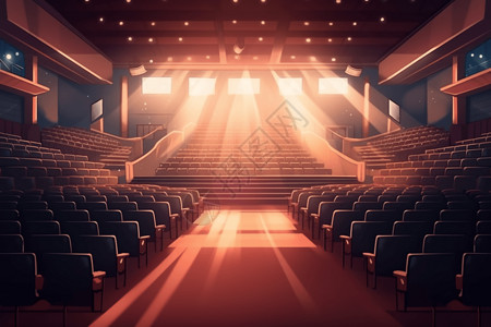 剧院的座位背景图片