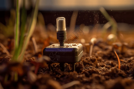 土壤传感器先进的土壤水分传感器背景