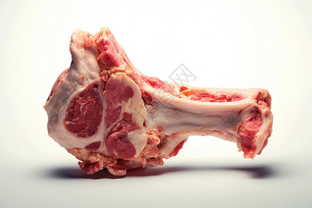肉骨头骨头上的肉高清图片