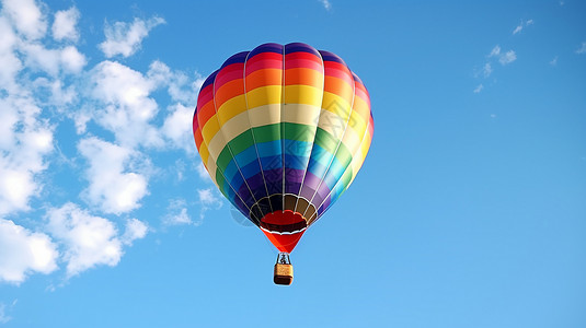 准备起飞的载人热气球高清图片