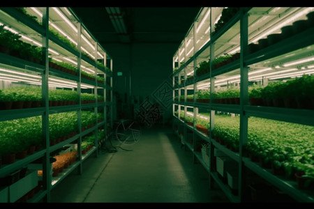 温室养殖自动化大型室内养殖蔬菜设计图片