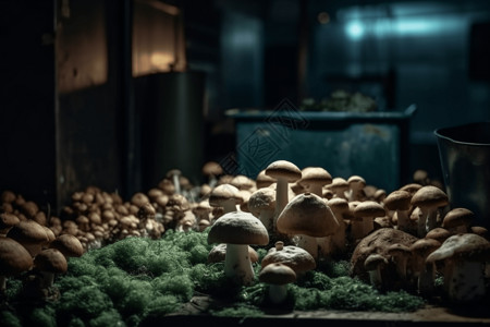 各种蘑菇生长图片
