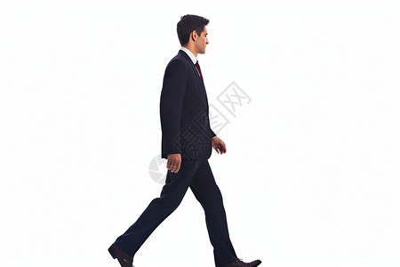 行走的商务男人背景图片