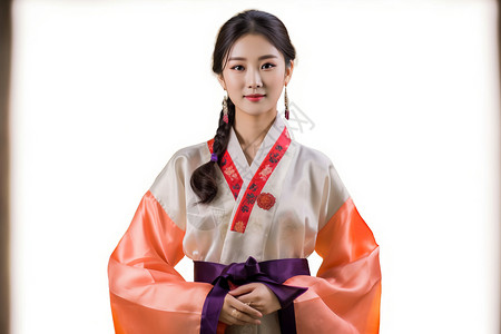 韩服传统服饰背景
