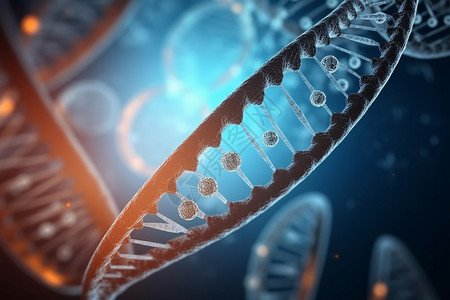 DNA螺旋结构背景图片