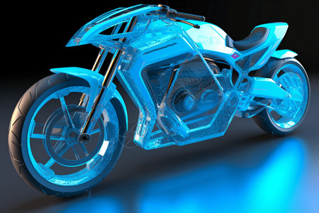 未来科技感摩托车背景图片