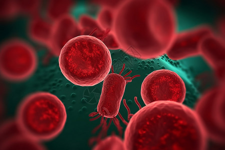 医学红细胞与细胞血液概念图背景图片