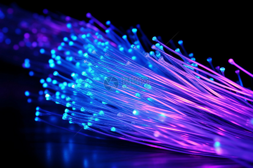 发光的网络光纤设备图片