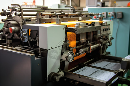 不同型号的印刷胶印机背景