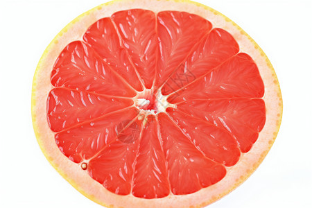 健康的柚子切片背景图片