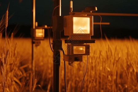 路灯系统农场作物监测系统背景