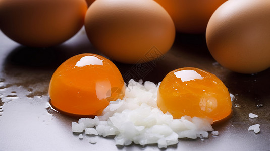 美味的盐焗鸡蛋黄图片