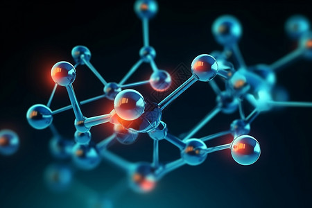 3d分子结构科学医学背景图片
