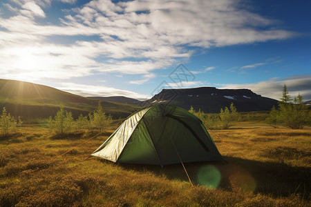 自然界中的旅行帐篷图片