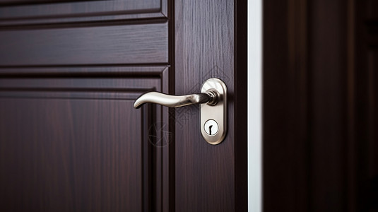 房门设计素材室内木门的钥匙锁设计图片