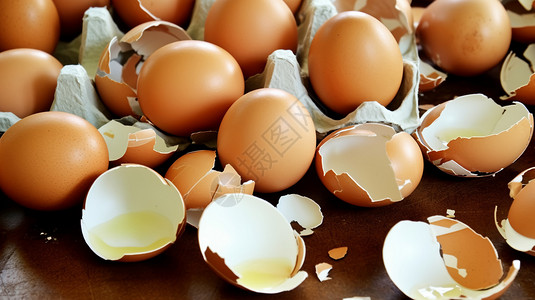 鸡蛋的空壳蛋营空壳高清图片