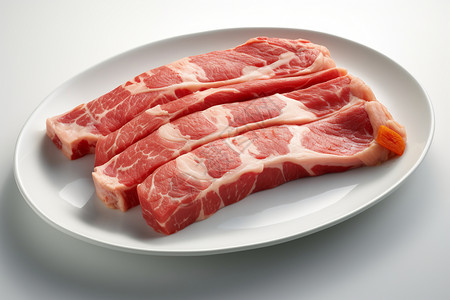 烧烤用的猪肉图片