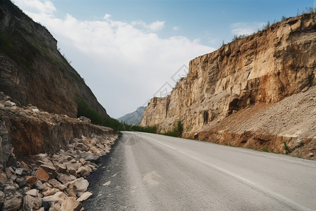 中落基山脉落基山脉间的道路背景