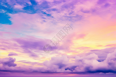 梦幻划艇日落梦幻的紫色天空设计图片
