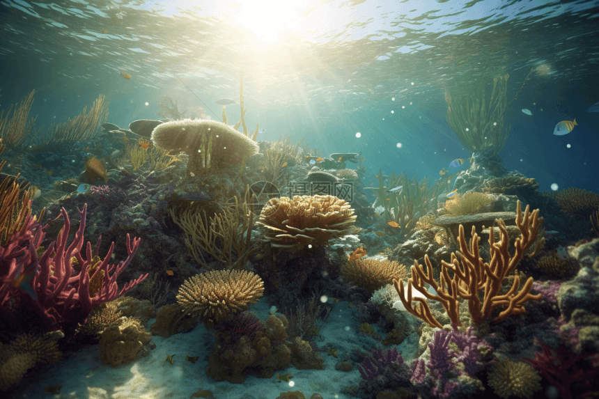 海洋植物区系图片