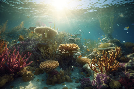 海洋植物区系图片