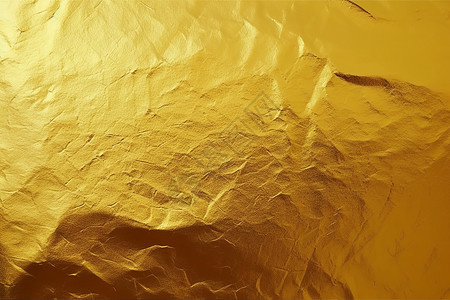 黄色花框装饰皱褶的金箔纸设计图片