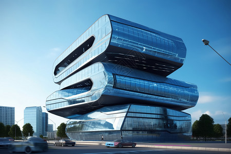 超现代设计的办公楼图片