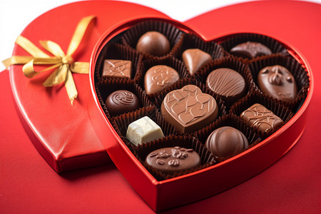 情人节巧克力礼盒巧克力精美礼盒背景
